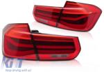  LED tail light set suitable for BMW 3 Series F30 sedan 2011-2018, smoked black, left and right (ABBMTX6010144)