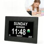  Digitális ébresztőóra automatikus fényerő-szabályozással és csendes LCD kijelzővel (Cyfrowy budzik 7)