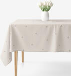 Goldea față de masă 100% bumbac - buline pe fundal bej 140 x 220 cm Fata de masa