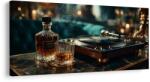 Dovido Tablou relaxare cu whisky și vinil - 80x40
