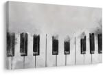 Dovido Tablou clape de pian alb-negru - 60x40