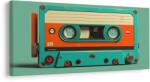 Dovido Tablou casetă vintage de magnetofon - 80x40