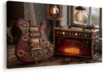 Dovido Tablou chitară cu amplificator retro - 60x40