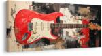 Dovido Tablou chitară electrică roșie - 140x70 - dovido - 529,31 RON