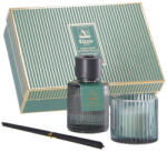 AdTrend Set parfum camera, lumanare parfumata Lemn Cedru si Flori albe 150 ml, 100 gr (117944D)