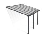 Canopia Copertina terasa Olympia 3 X 4 aluminiu, GRI transparent - Canopia