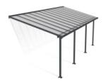 Palram Copertina terasa Olympia 3 X 7.5 aluminiu, GRI transparent - Canopia