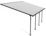 Canopia Copertina terasa Feria 4 X 6 aluminiu, GRI transparent - Canopia