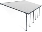 Palram Copertina terasa Feria 4X10.31 aluminiu, GRI transparent - Canopia (704657)