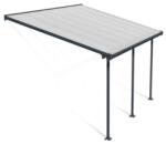 Palram Copertina terasa Feria 3X4.25 aluminiu GRI transparent - Canopia