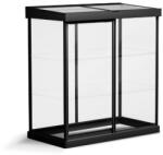 Canopia - Seră din policarbonat IVY (64 X 124cm) cu structură neagră și panouri transparente