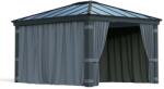 Canopia Set perdele pentru gazebo Dallas 3.6 X 4 -Gri inchis- Canopia (706596)