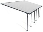 Palram Copertina terasa Feria 4 X 8.5 aluminiu, GRI transparent - Canopia (704660)