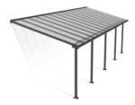 Palram Copertina terasa Olympia 3 X 8.5 aluminiu, GRI transparent - Canopia (704355)