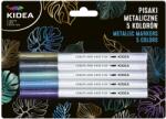 kidea Текст маркери Kidea - металикови, 5 цвята (DWFFKAD)