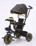 Bike Toys Tricicletă Transformabilă cu Mâner pentru Părinți pentru Copii de 5+ Ani Galbenă 003 YL (YL)