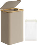  SONGMICS Cos de rufe textil, pliabil, compartiment detasabil, 90L, 42x32x71 cm, maro (EZ-LCB509N01)