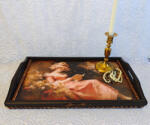DecoVintage Tava din lemn-Lady (C781) Tava