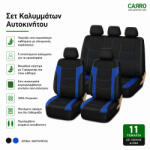 Carro 292341 Set De Huse Scaune Auto Fiat Bravo Marea Seicento 500 Idea Panda Punto Tipo Stilo Linea Fiorino Strada Fullback Doblo Scudo Ulysse Ducato Material Bumbac Piele Set Față Spate 11 Piese Negru (29