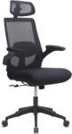 TopMebel Офис стол Belora TopMebel с мрежеста материя в черен цвят 63.5x62x117/127cm