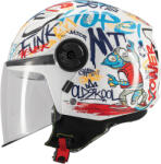 MT Helmets Lite Crew A5 Alb Lucios Cască Moto Jet Copii DOT / ECE 22.06 950gr MTH000KRA572 (MTH000KRA572)
