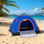Galifas Cort Camping Automat Igloo Albastru pentru 4 Persoane 200x200x200cm GS-7721317 (GS-7721317) Cort