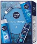  Caseta Cadou, Nivea, Gel de Dus 250, Deo150, Samp250, Lipstick5.5 Men Strong Power (169136)