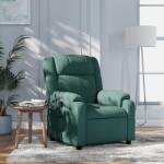 vidaXL Fotoliu rabatabil verde închis, material textil GartenMobel Dekor (3206203)