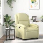 vidaXL Fotoliu rabatabil din piele naturala crem GartenMobel Dekor (3205922)
