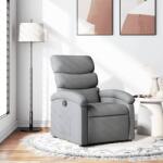 vidaXL Fotoliu rabatabil gri deschis, material textil GartenMobel Dekor (3205804)