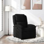 vidaXL Fotoliu rabatabil din material textil negru GartenMobel Dekor (3205414)