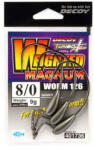 DEC Decoy Worm126 Weighted Magnum #8/0 Ns Black 3pcs/bag (e-jde41268)