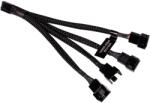 Alphacool Ventilátor kábel elosztó 4-Pin PWM 1x4-Pin - 4x4-Pin Fekete 15cm 18682 (18682)
