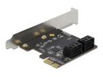 Delock 4 port SATA PCI Express x1 Card - Low Profile Form Factor (2200500)