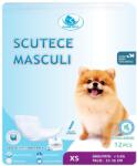 Clean Pets Scutece Clean Pets pentru caini MASCULI - talie foarte mica (XS 23-36 cm) 12 buc (scleanpets101)