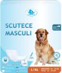Clean Pets Scutece Clean Pets pentru caini MASCULI talie mare (L-XL, 46-69 cm) 12 buc (scleanpets104)