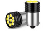  1157 LED izzó 9 SMD 21/5W fehér STROBE villogó 12V, 2 db (22124) (22124)
