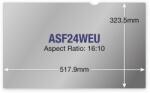 Targus ASF24WEU 24" 16: 10 érintőképernyő-kompatibilis kékfény-szűrős betekintésvédő fólia (ASF24WEU)