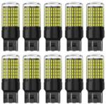  T20 W21/5W 7443 LED izzó 144 SMD fehér CANBUS 12/48V, 10 db (22018) (22018)