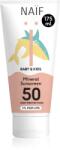 Naïf Baby & Kids Mineral Sunscreen SPF 50 0 % Perfume crema protectoare pentru bebelusi 175 ml