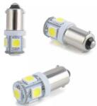  BA9s bajonett LED COB 5 SMD fehér CANBUS 24V, 2 db (22506) (22506)