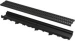 ALCA Rigola De Exterior De 60 Mm Cu Rama Din Plastic Si Gratar Din Plastic, Clasa A15 (avz112-r501)