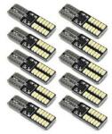  T10 LED izzó 4014 24 SMD fehér CANBUS 12V, 10 db (19032) (19032)
