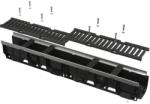 ALCA Rigola De Exterior De 100 Mm Cu Rama Metalica Si Gratar Din Fonta, Clasa C250 (avz103-r202)