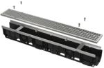 ALCA Rigola Exterior 100 Mm, Rama Metalica, Gratar Galvanizat Avz103-r104 (avz103-r104)