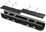 ALCA Rigola Exterior 100 Mm, Rama Galvanizata, Gratar De Fonta, Clasa D400 (avz103-r201)