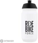 FORCE Ride Bike kulacs, 0, 5 l, áttetsző/fekete