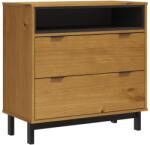 vidaXL FLAM tömör fenyőfa fiókos szekrény 80x40x80 cm 357815 (357815)