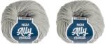 BELLATEX Ally pamut 50 g 2 darab szett - 001 szürke (14054)