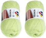 BELLATEX Gloria 50 g-os készlet 2 darab - 53744 világoszöld (14017)
